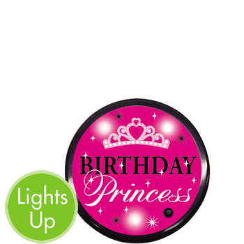 Botón Luminoso Cumpleaños Princesa