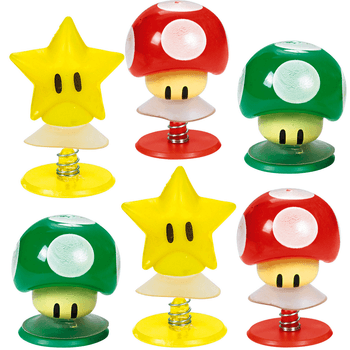 Figuras Saltarinas Super Mario, 6 piezas