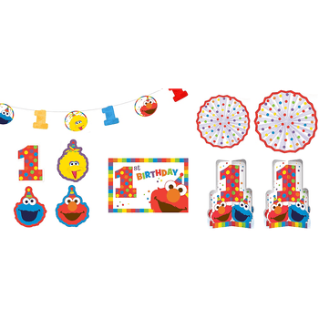 Kit de Decoración para Habitación Elmo Primer Cumpleaños, 10 piezas