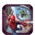 Platos-Cuadrados-de-Papel-Spiderman-8-piezas