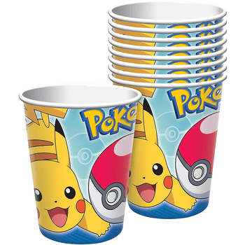 Vasos de Papel Pokémon, 8 piezas