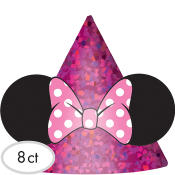 Gorritos de Fiesta Minnie Mouse, 8 piezas