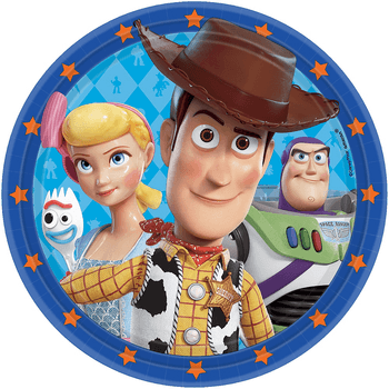 Platos de Papel Toy Story 4 de 9 Pulgadas, 8 piezas