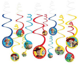 Decoraciones Colgantes en Espiral Toy Story 4, 12 piezas