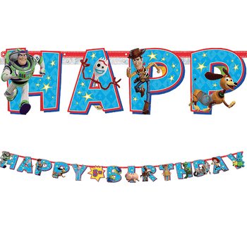 Kit Banner Happy Birthday Toy Story 4