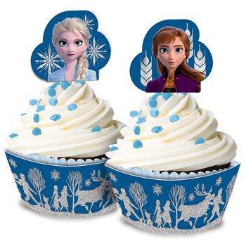 Kit de Decoración para Cupcakes Frozen 2, 24 piezas