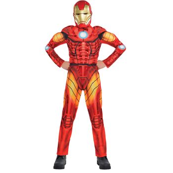 Disfraz de Iron Man Musculoso Deluxe para Niño