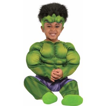 Disfraz Bebé Hulk Musculoso