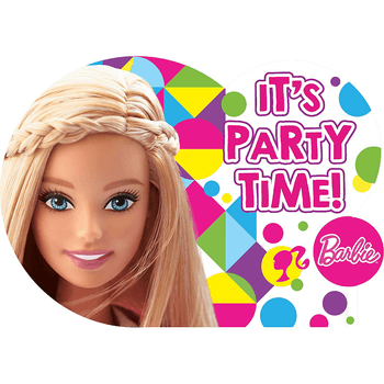 Invitaciones Barbie, 8 piezas