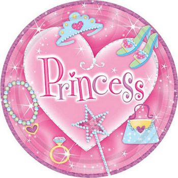 Platos de Papel Princess - 9 Pulgadas, 8 piezas