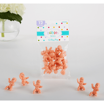 Mini Recuerdos en forma de Bebé para Baby Shower, 12 piezas