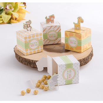 Cajas para Dulces con Decoración de Animalitos, 24 piezas