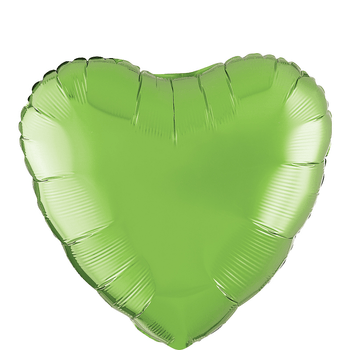 Globo 18In Corazón Verde Kiwi