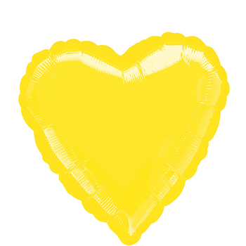 Globo 18In Corazón Amarillo