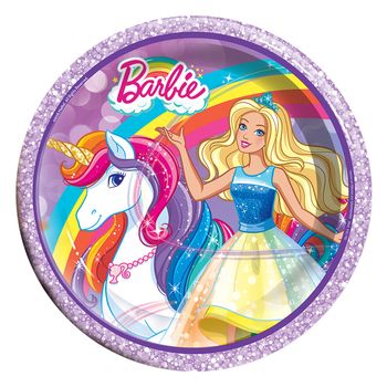 Plato Pastel Barbie 6Pcs