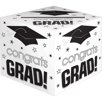 Caja Para Regalo Grande Blanca 22Cm-Diseno Graduacion
