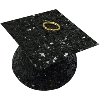 Pesa Para Globos De Graduacion Brillante Color Negro
