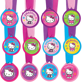 Medallas De Condecoración Hello Kitty, 12 Unidades