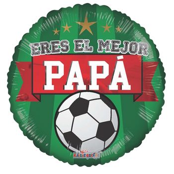 Globo "Eres El Mejor Papá" Futbol 18 pulgadas
