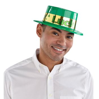 Sombrero Plástico San Patricio "Luck"