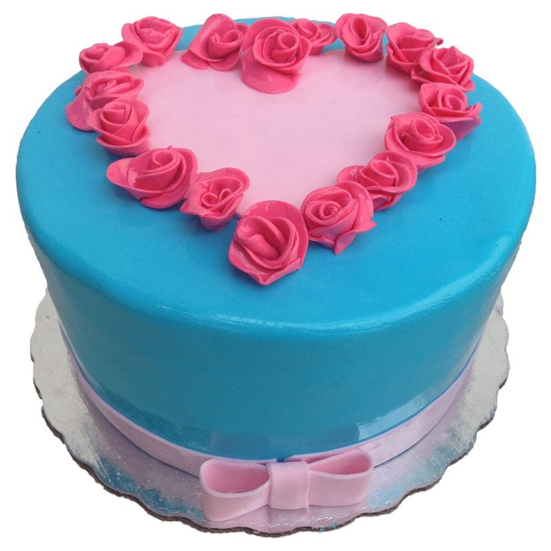 Pastel de Corazon con Flores | Pasteles | Party City