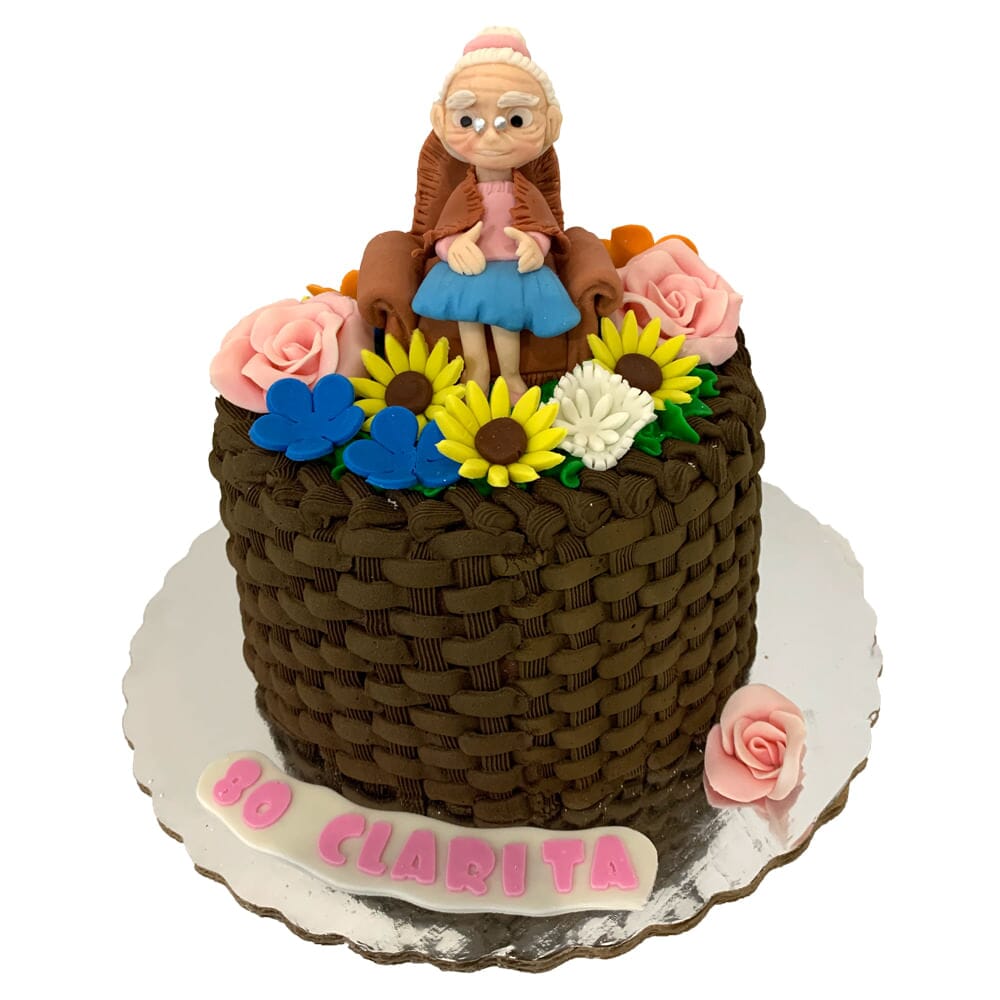 Pastel de Abuelita con Flores | Pasteles | Party City