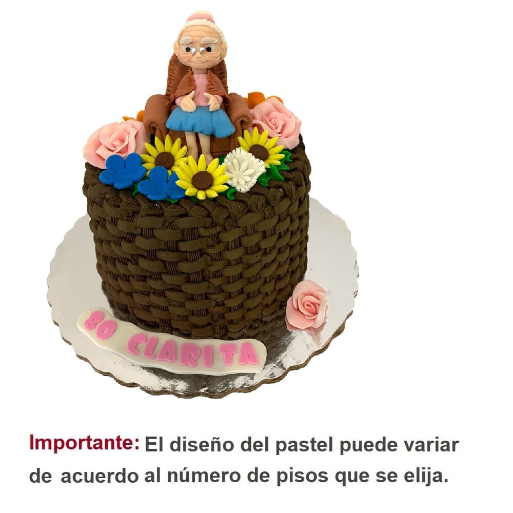 Pastel de Abuelita con Flores | Pasteles | Party City