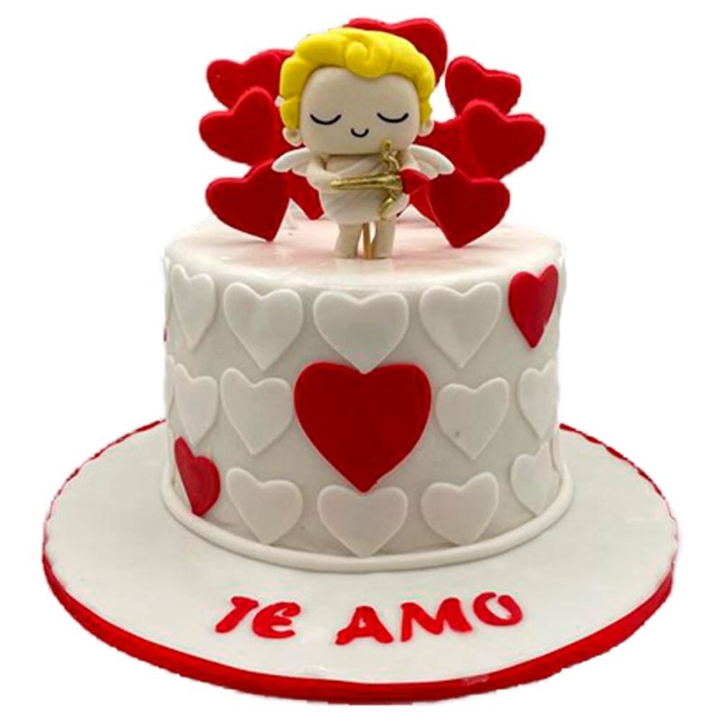 Pastel de Cupido con Corazones | Pasteles | Party City