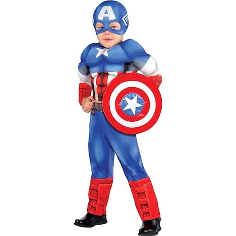Impresión Distinción patio Disfraz Capitán América Musculoso | PartyCity
