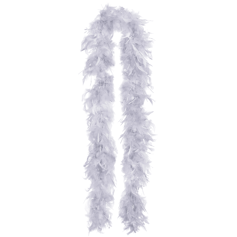 Boa de Plumas Blancas L180 - Decoración Elegante y Sofisticada