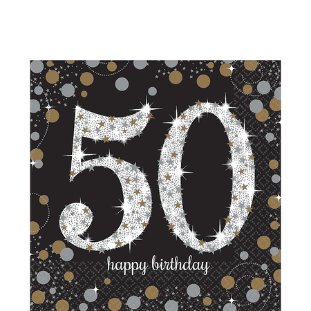 Happy Birthday Servilletas, 40 unidades, servilletas de cumpleaños
