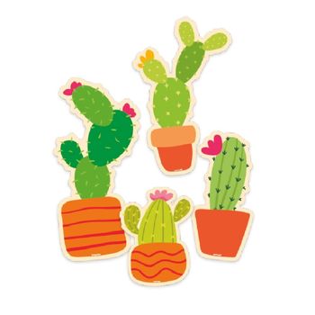 Adornos en Forma de Cactus Fiestas Patrias 4 pzas