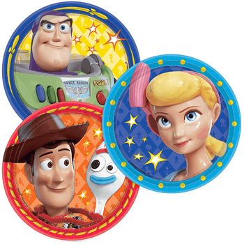 Platos de Papel Toy Story 4 de 7 Pulgadas 8 piezas
