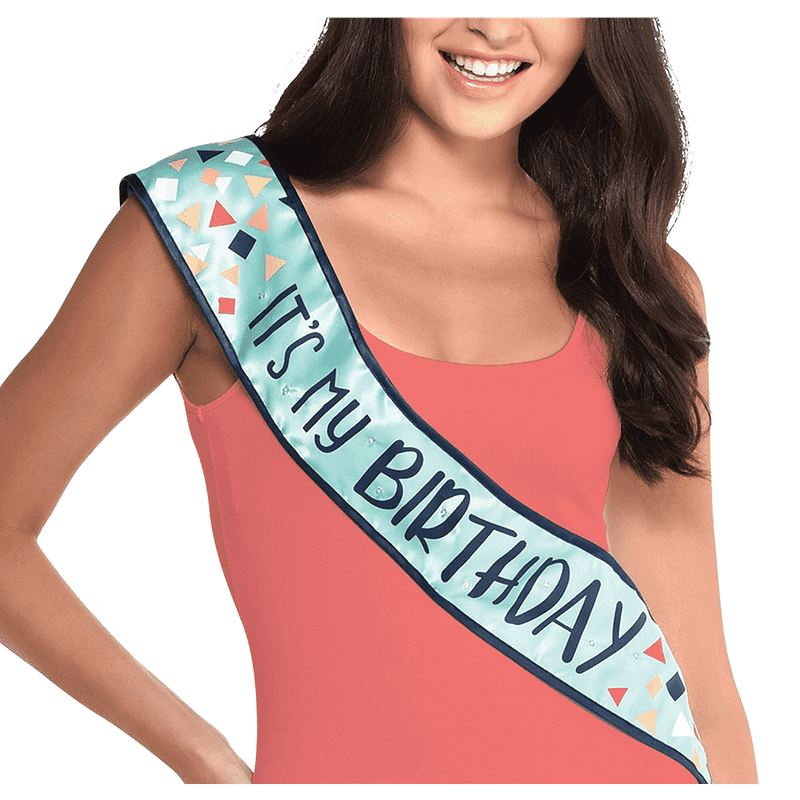 traicionar importante Favor Banda para Cumpleaños It's my Birthday Azul | PartyCity