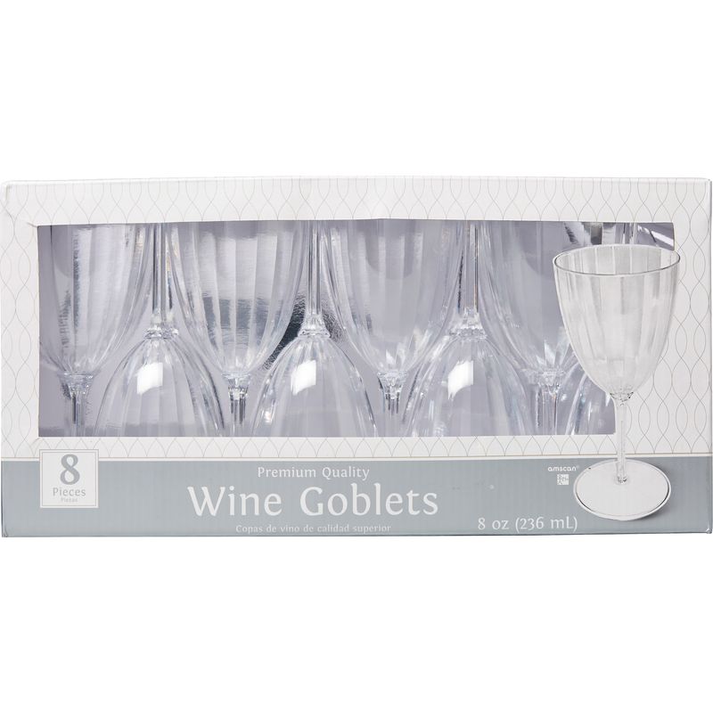 MATANA 48 Copas de Vino de Plástico Duro Transparente (180ml