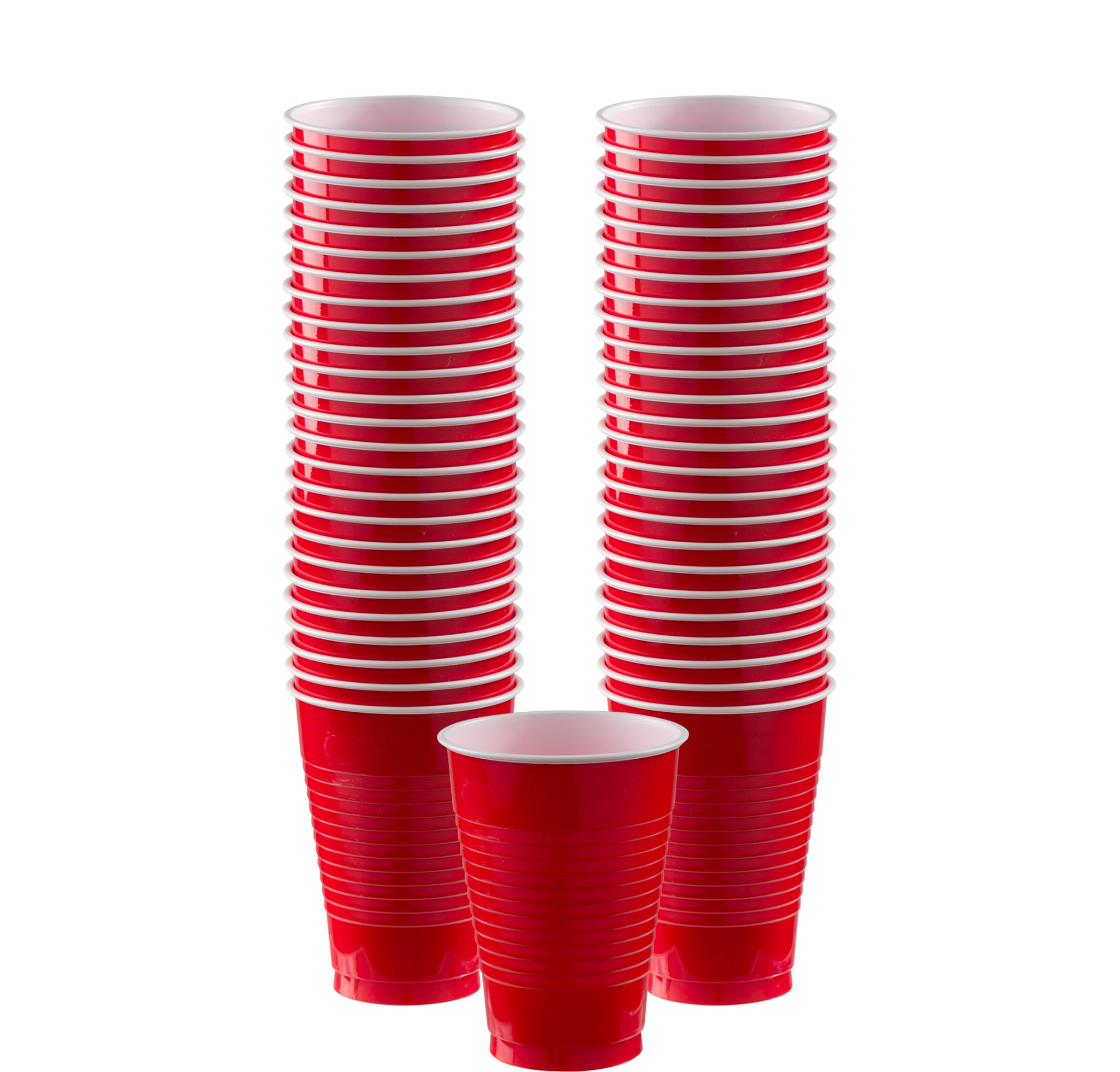 Vasos Plásticos Rojos de 490 cc.