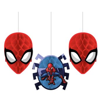Decoración para Colgar Spiderman 19.6 cm 3 piezas