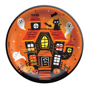 Platos Halloween "Spooky Friends" 50 piezas de 8.5 pulgadas
