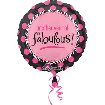 Globo "Another Year of Fabulous!" 18 pulgadas Sin Inflar