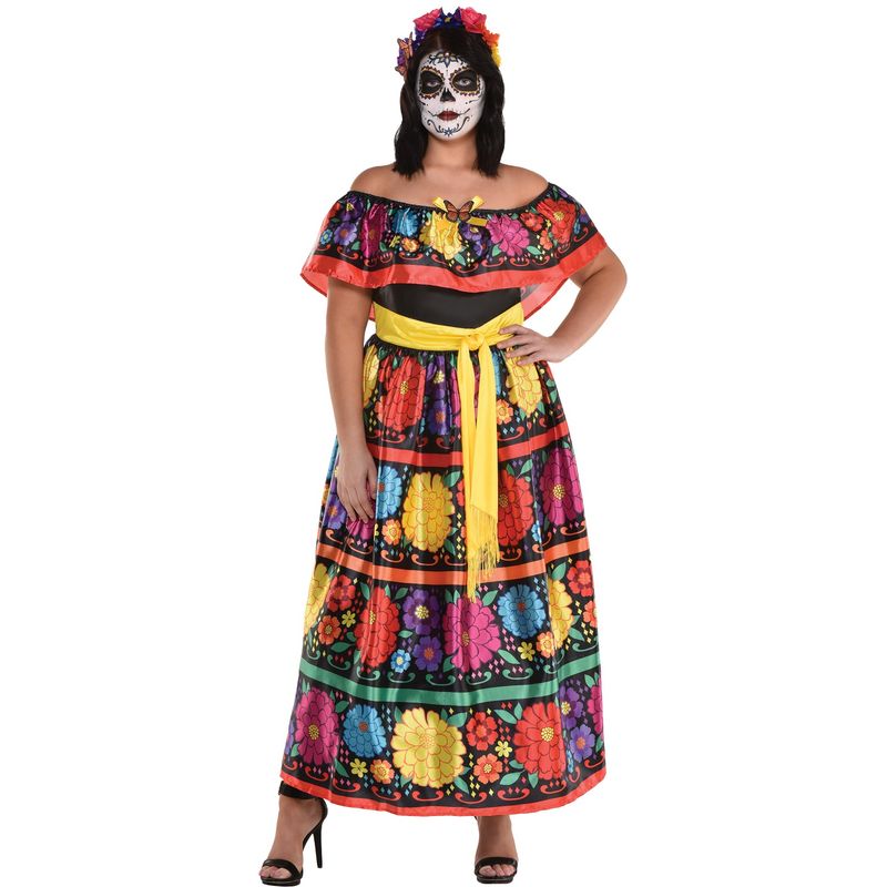 Disfraz Calavera Mexicana para Mujer Disfraces PartyCity